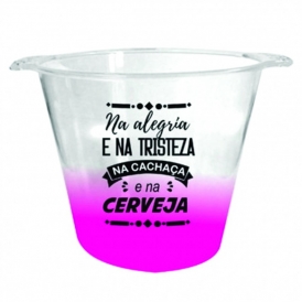 Balde de Gelo Personalizado - Acrílico - Com Degradê - 5 l