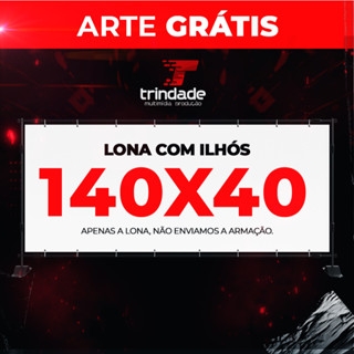 Banner Faixa Lona 140 X 40 Cm 300gr
