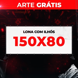 Banner Faixa Lona 150X 80 Cm 300gr