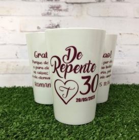 Copo Festa 480 ml (Branco com Degradê)