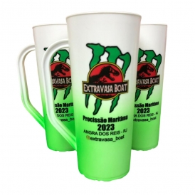 Caneca Slim 430ml (Branca c/ Degradê)