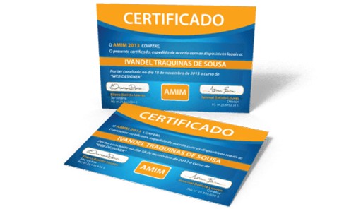 Certificado com Dados Variáveis
