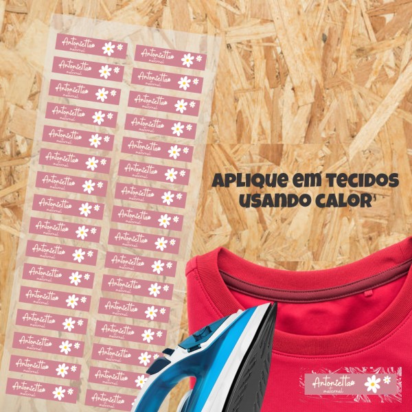 Estampa Escolar Termocolante para Tecidos
