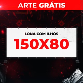 Banner Faixa Lona 150X 80 Cm 300gr