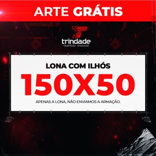 Banner Faixa Lona 150 X 50 Cm 300gr