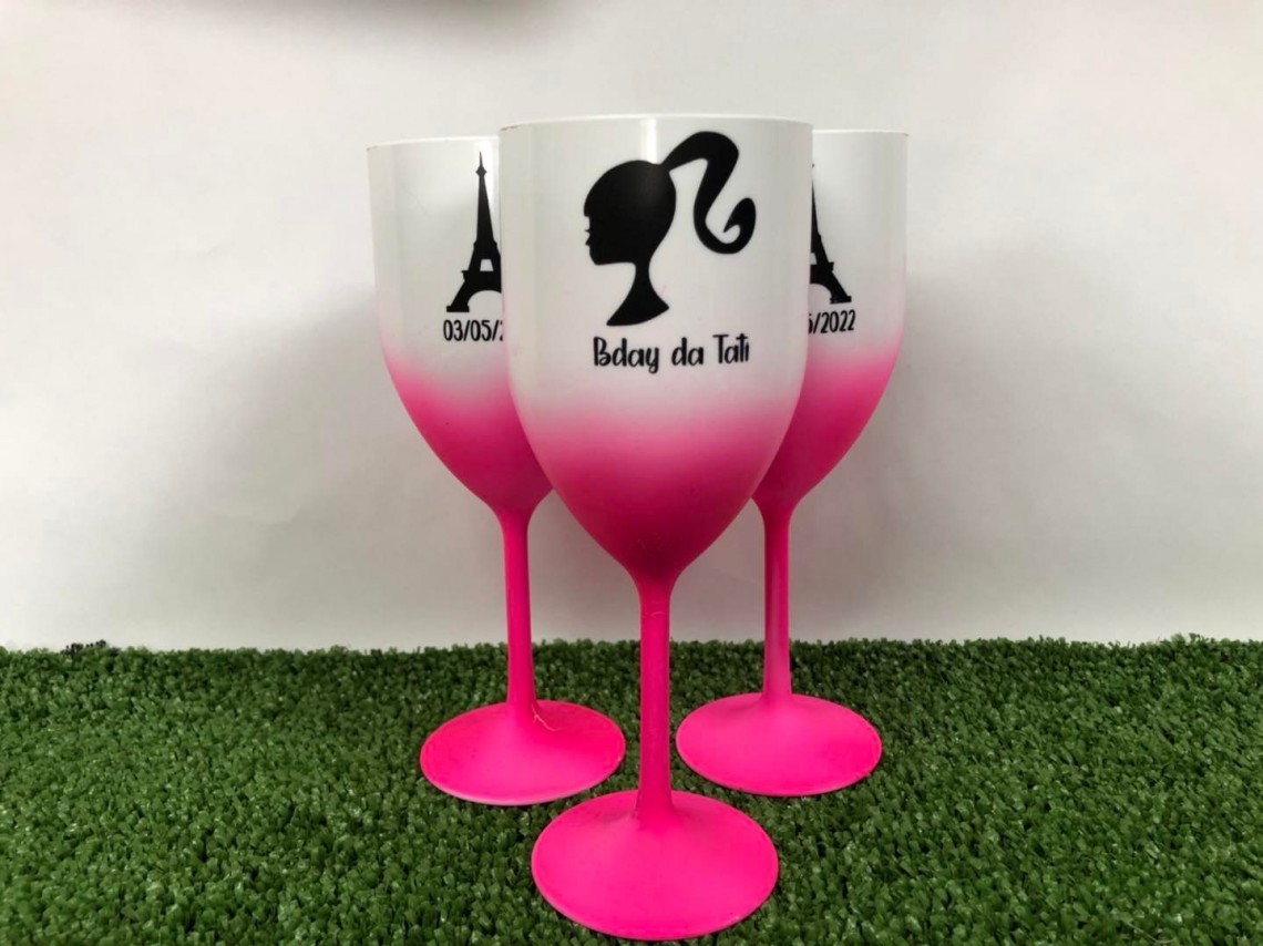 Taça de Vinho 350 ml (Bicolor)