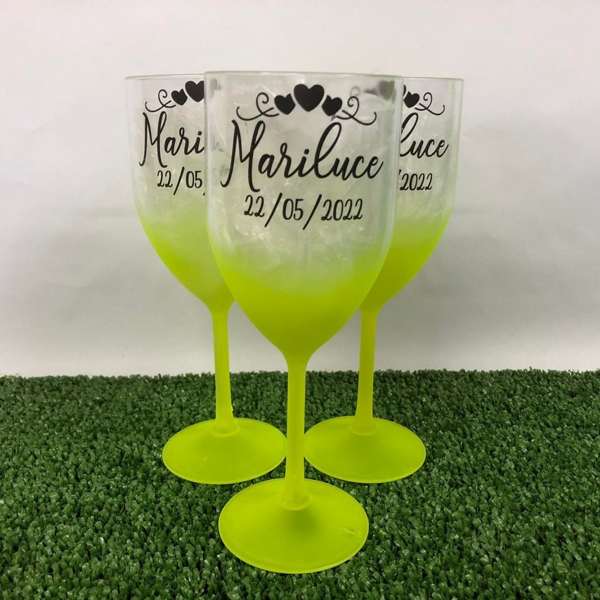 Taça de Vinho 350 ml (Cristal c/ Degradê)