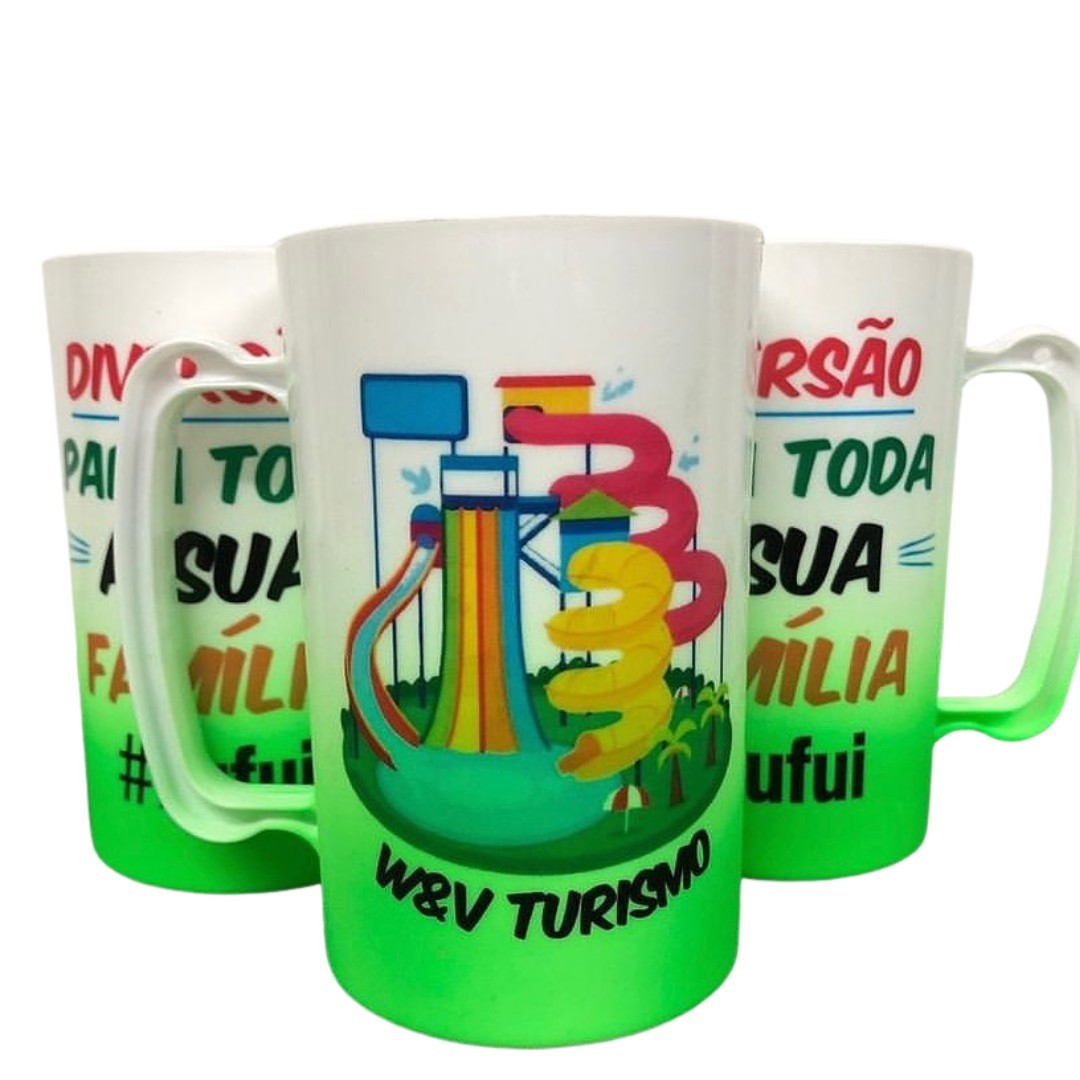 Caneca 350ml (Branca C/ Degradê)