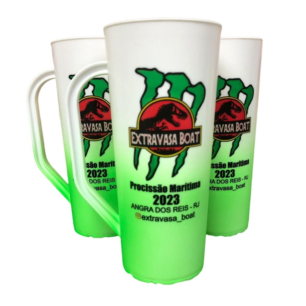 Caneca Slim 430ml (Branca c/ Degradê)